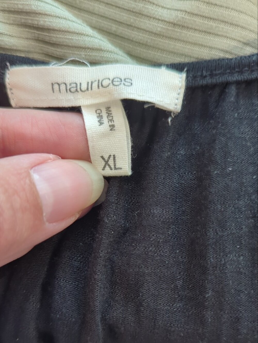 Maurices Black Lace-Trim Tank Top - Picture 2 of 2